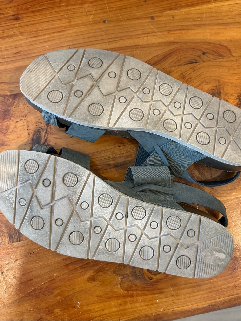 Plakton Gray Brown Comfort Sandals EU 40 US 9 9.5 Outdoor - Picture 5 of 8